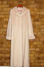 Natural pearl mink coat
