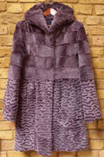 Sheared coney rabbit coat
