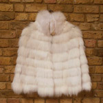 White fox cape