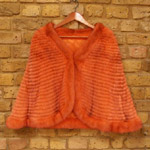 Tangerine cut mink cape