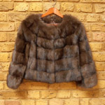 Short Russian sable jacket