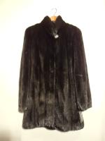 Long black mink stroller - Approx size: M/L - Price: £3,500 (Ref C301)