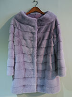 Lavender mink jacket 