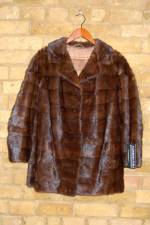 Dark brown mink jacket