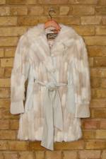 Mink and leather jacket