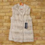 Grey mink gilet