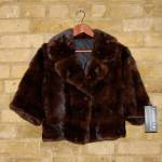 Dark brown mink jacket