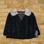 Black lamb and mink jacket