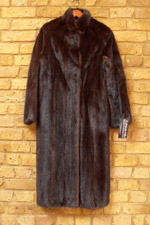 Vintage dark brown mink coat