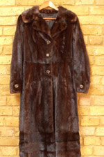 Vintage dark brown mink coat