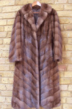 Pre-owned mid-brown mink coat