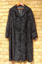 Vintage black lamb coat