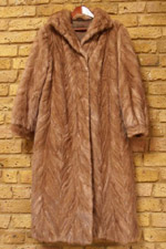 Vintage caramel mink coat