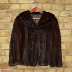 Dark brown mink jacket