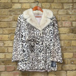 Brown/cream ponyskin jacket