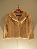 Short azurine mink jacket