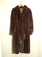Mahogany mink coat (156cm)