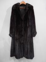 Black mink coat