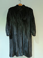 Black mink coat