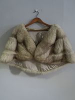 Silver and brown fox cape