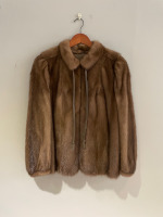 Warm mid brown mink jacket