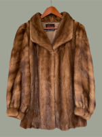 Vintage mid brown mink jacket